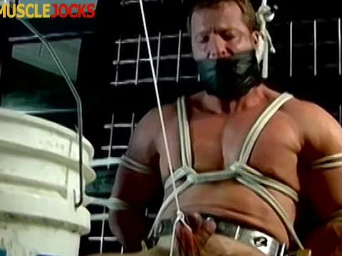 Derek is trussed and has his