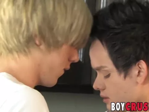 Skinny emo twinks ass fuck after kissing