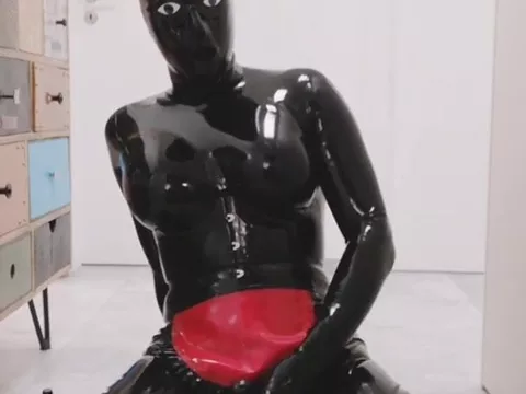 Rubber latex sissy with non-specific